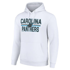 Carolina Panthers Starter Unisex Team Mesh Print Graphic Tri-Blend Pullover Hoodie - White sale