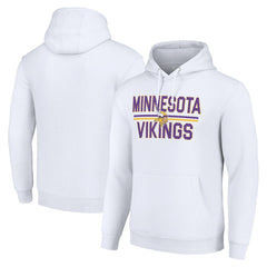 Minnesota Vikings Starter Unisex Team Mesh Print Graphic Tri-Blend Pullover Hoodie - White sale