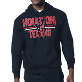 Houston Texans Starter Unisex Team Mesh Print Graphic Tri-Blend Pullover Hoodie - Navy cheap