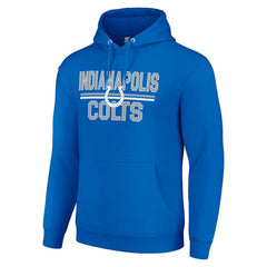 Indianapolis Colts Starter Unisex Team Mesh Print Graphic Tri-Blend Pullover Hoodie - Royal cheap