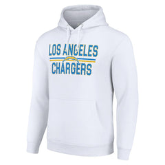 Los Angeles Chargers Starter Unisex Team Mesh Print Graphic Tri-Blend Pullover Hoodie - White cheap