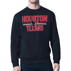 Houston Texans Starter Team Mesh Print Graphic Pullover Sweatshirt - Navy online