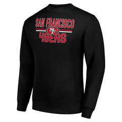 San Francisco 49ers Starter Team Mesh Print Graphic Pullover Sweatshirt - Black outlet