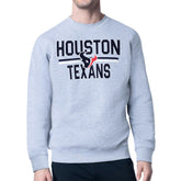 Houston Texans Starter Team Mesh Print Graphic Pullover Sweatshirt - Heather Gray discount