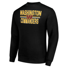 Washington Commanders Starter Team Mesh Print Graphic Pullover Sweatshirt - Black discount