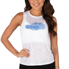 Detroit Lions Concepts Sport Women's Infuse Lightweight Slub Knit Tank Top - White sale