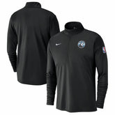 Minnesota Timberwolves 2024/25 City Edition Authentic Coaches Performance Half-Zip Top - Black for sale