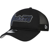 New York Yankees Retro Bold A-Frame Trucker 9FORTY Adjustable Hat Black