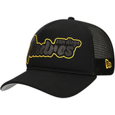 San Diego Padres Retro Bold A-Frame Trucker 9FORTY Adjustable Hat Black