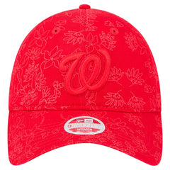 Washington Nationals Women's Tonal Floral 9TWENTY Adjustable Hat Red