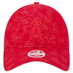 Los Angeles Angels Women's Tonal Floral 9TWENTY Adjustable Hat Red