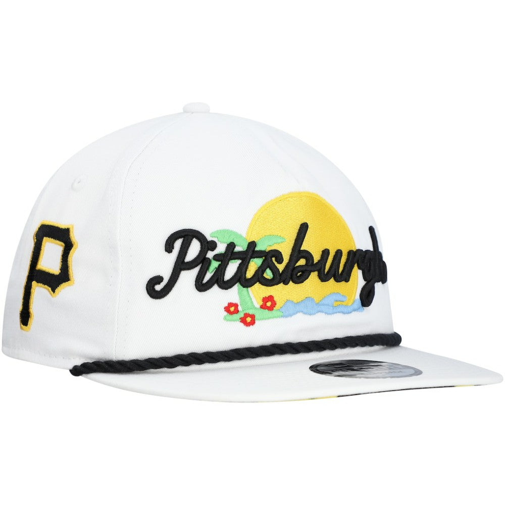 Pittsburgh Pirates Paradise Golfer Adjustable Hat White