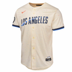 Los Angeles Dodgers Youth 2024 City Connect Limited Jersey Cream