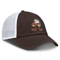 Cleveland Browns Vintage Trucker Adjustable Hat - Brown/White discount