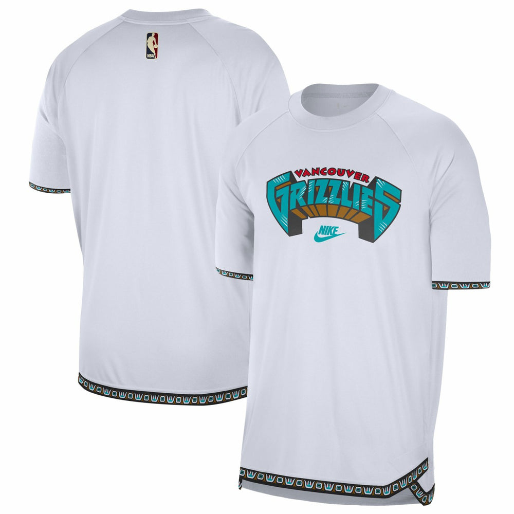 Memphis Grizzlies 2024/25 Classic Edition Pregame Shooting T-Shirt - White outlet