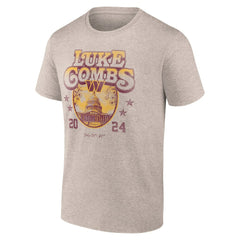 Luke Combs x Washington Commanders Growin' Up and Gettin' Old Tour T-Shirt - Tan discount
