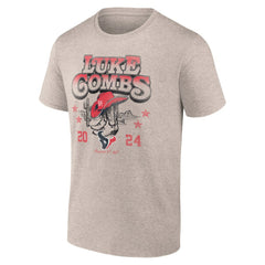 Luke Combs x Houston Texans Growin' Up and Gettin' Old Tour T-Shirt - Tan on sale