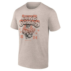 Luke Combs x Cincinnati Bengals Growin' Up and Gettin' Old Tour T-Shirt - Tan sale