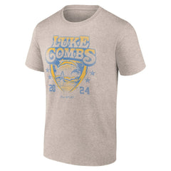 Luke Combs x Los Angeles Chargers Growin' Up and Gettin' Old Tour T-Shirt - Tan for sale