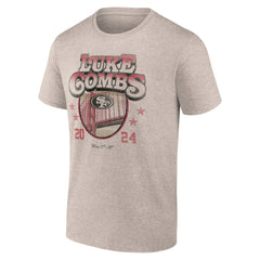 Luke Combs x San Francisco 49ers Growin' Up and Gettin' Old Tour T-Shirt - Tan outlet