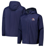 Denver Broncos Dunbrooke Tropic Waterproof Packable Full-Zip Hoodie Jacket - Navy discount