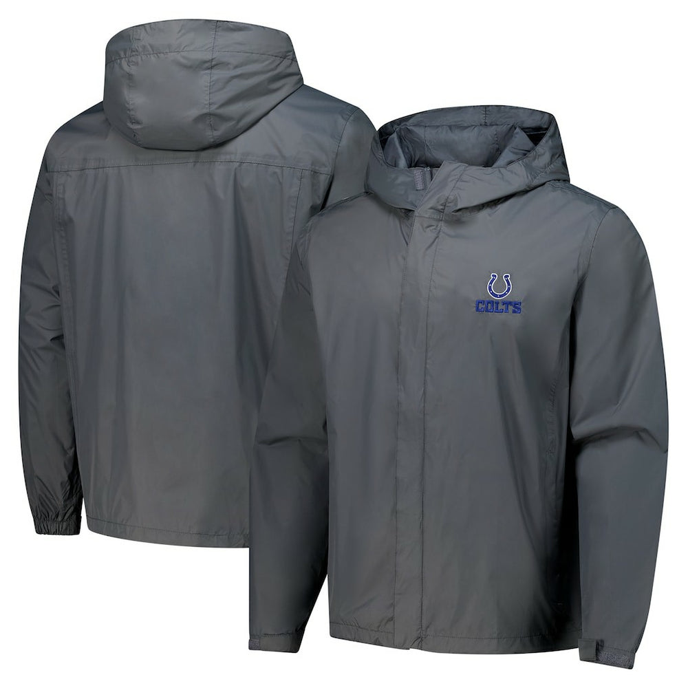 Indianapolis Colts Dunbrooke Tropic Waterproof Packable Full-Zip Hoodie Jacket - Graphite for sale