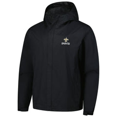 New Orleans Saints Dunbrooke Tropic Waterproof Packable Full-Zip Hoodie Jacket - Black for sale
