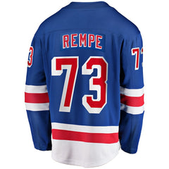 Matt Rempe New York Rangers Fanatics Home Breakaway Jersey - Blue Jerseys
