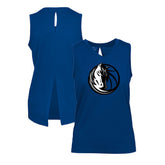Dallas Mavericks Levelwear Women's Paisley Core V-Neck Tank Top sale - Blue for sale