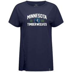 Minnesota Timberwolves Levelwear Women's Influx T-Shirt - Navy outlet