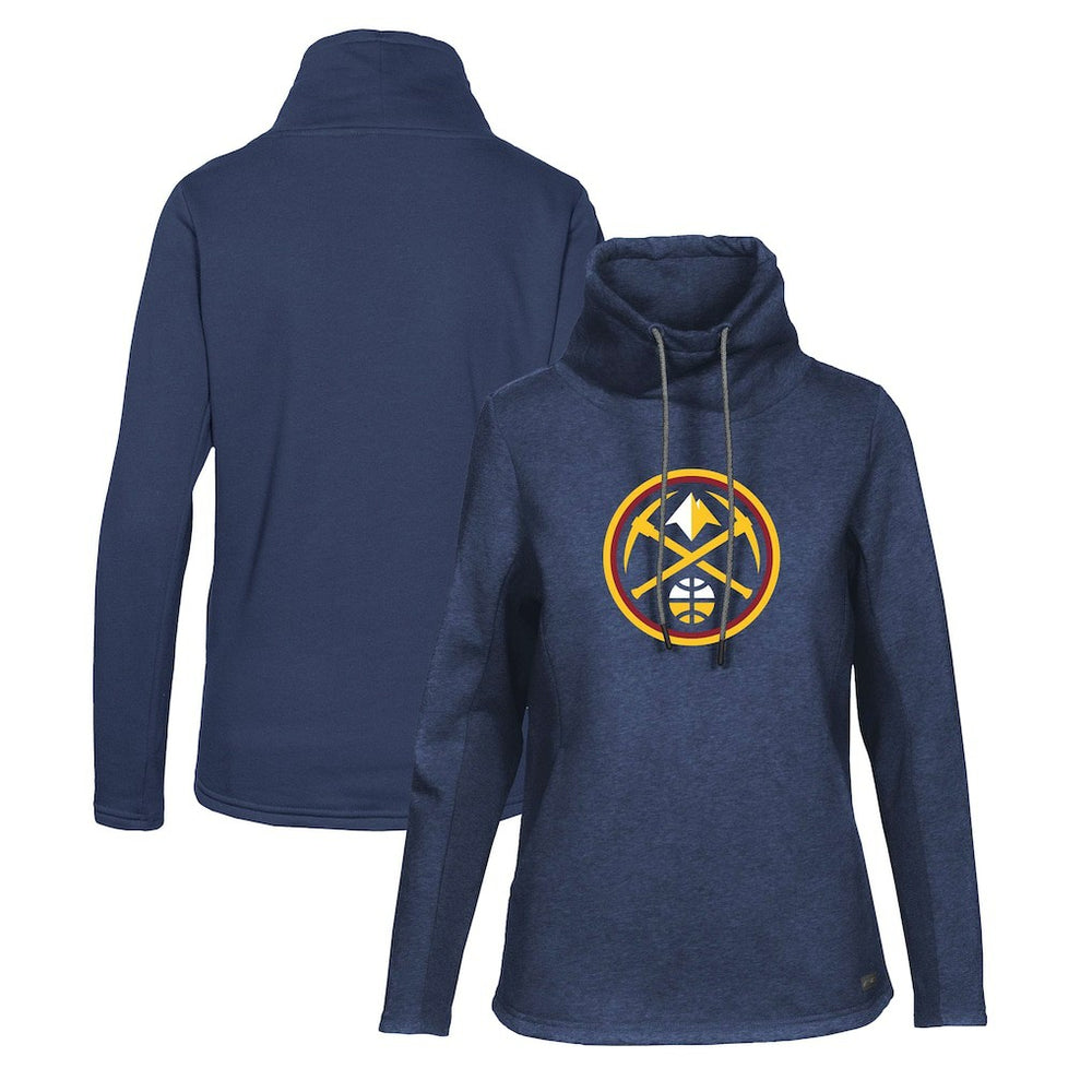 Denver Nuggets Levelwear Women's Loop Core Funnel Neck Pullover Sweatshirt sale - Navy discount