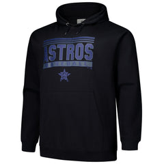 Houston Astros Stack Fleece Pullover Hoodie Black