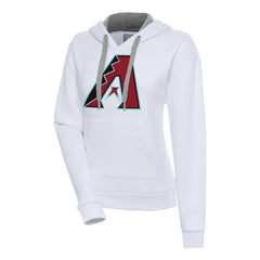 Arizona Diamondbacks Antigua Women's Victory Pullover Hoodie White