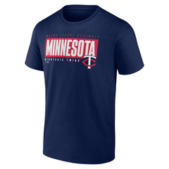 Minnesota Twins Blocked Out T-Shirt Navy