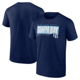 Tampa Bay Rays Blocked Out T-Shirt Navy