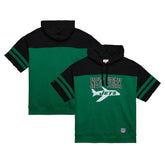 New York Jets Off Field Vintage Logo Short Sleeve Pullover Hoodie - Kelly Green sale