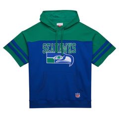 Seattle Seahawks Off Field Vintage Logo Short Sleeve Pullover Hoodie - Royal cheap