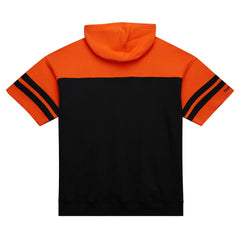 Cincinnati Bengals Off Field Vintage Logo Short Sleeve Pullover Hoodie - Black discount