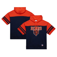 Chicago Bears Off Field Vintage Logo Short Sleeve Pullover Hoodie - Navy cheap