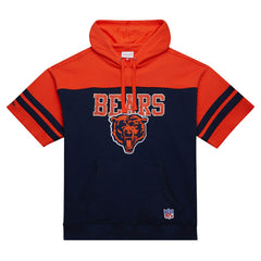 Chicago Bears Off Field Vintage Logo Short Sleeve Pullover Hoodie - Navy cheap