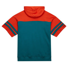 Miami Dolphins Off Field Vintage Logo Short Sleeve Pullover Hoodie - Aqua sale