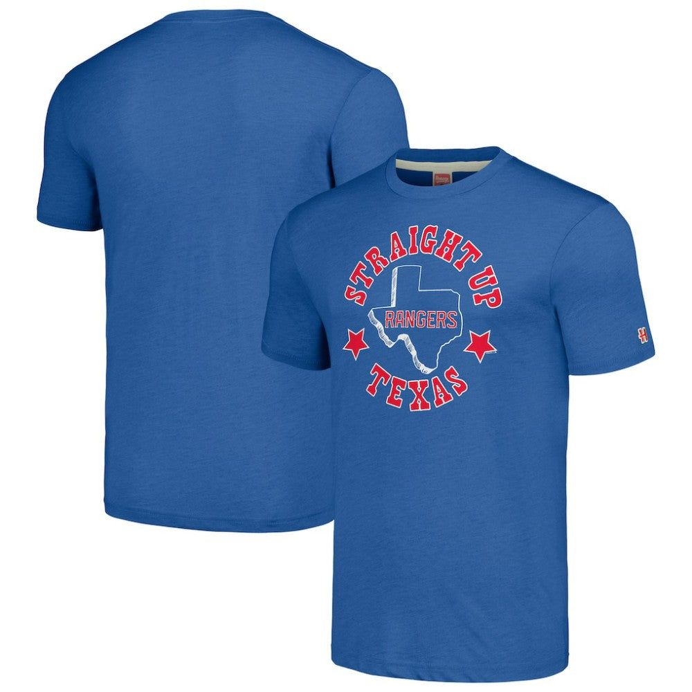 Texas Rangers Homage Hyper Local Tri-Blend T-Shirt Royal