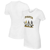 Pittsburgh Pirates Tiny Turnip Women's Gnomes T-Shirt White