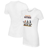 Houston Astros Tiny Turnip Women's Gnomes T-Shirt White