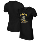 Pittsburgh Pirates Tiny Turnip Women's Triceratops T-Shirt Black