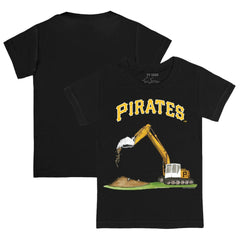 Pittsburgh Pirates Tiny Turnip Youth Excavator T-Shirt Black