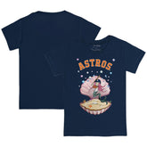 Houston Astros Tiny Turnip Youth Mermaid T-Shirt Navy