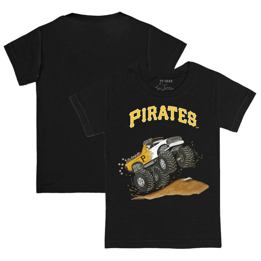 Pittsburgh Pirates Tiny Turnip Youth Monster Truck T-Shirt Black