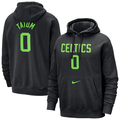 Jayson Tatum Boston Celtics 2024/25 City Edition Name & Number Pullover Hoodie - Black sale
