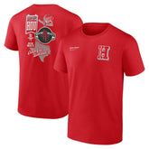 Houston Rockets Split Zone T-Shirt sale - Red online